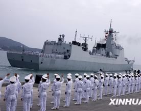 中国海军舰艇编队赴索马里海域执行护航任务[图组]